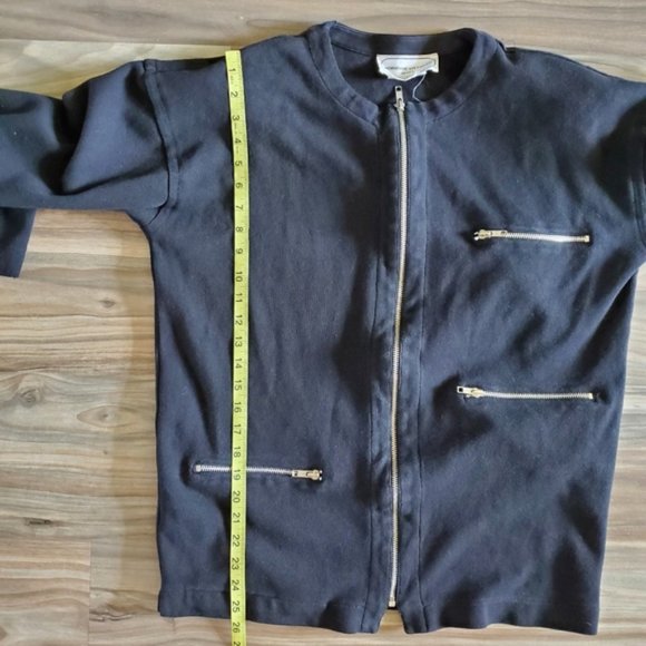 Adrian Vittadini sport jacket black long sz S - Picture 5 of 8